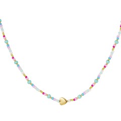 Blue heart necklace - #summergirls collection