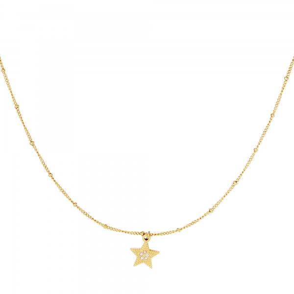 Stainless steel necklace starry night