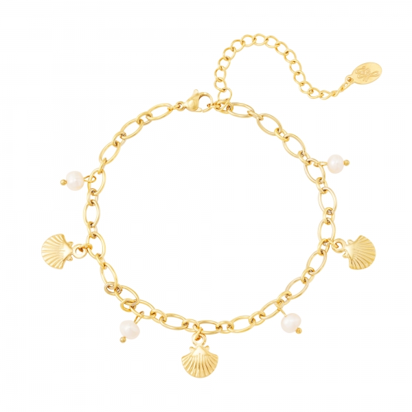 Anklet shells and pearls