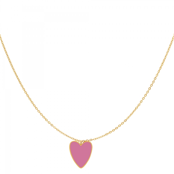 Adult - Coloured heart necklace