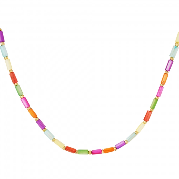 Bunte Halskette - Regenbogenkollektion