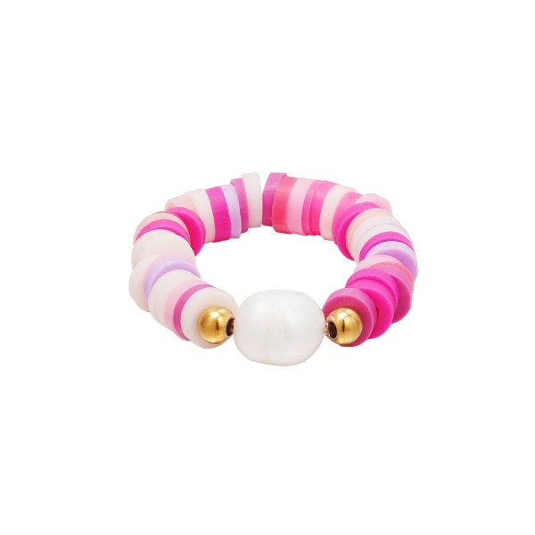 Bague perles colorées - collection #summergirls