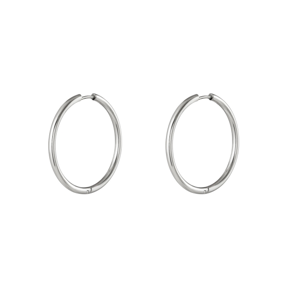 Stainless steel earrings hoops small