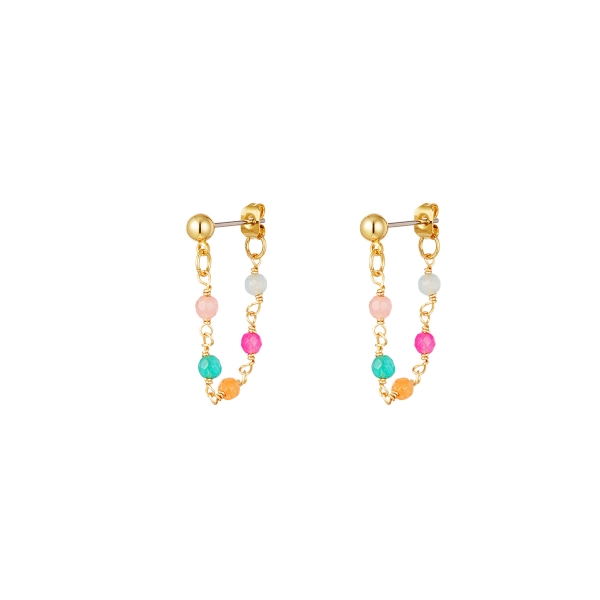 Kleurrijke ketting oorbellen - #summergirls collection