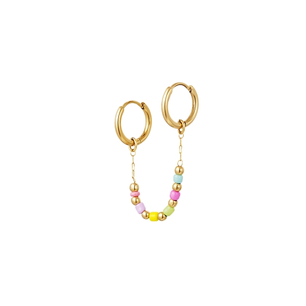 Kleurrijke ketting oorbellen - #summergirls collection