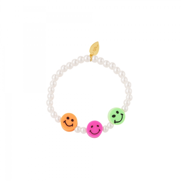  Kids - pearl smiley bracelet - Mother-Daughter collection