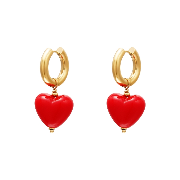 Colourful heart earrings - #summergirls collection