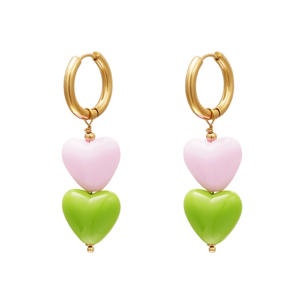 Colourful hearts earrings - #summergirls collection