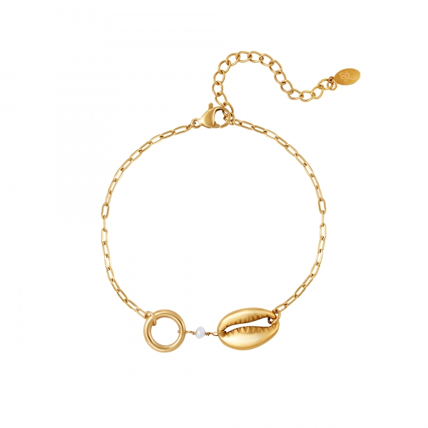 Gold shell bracelet - Beach collection