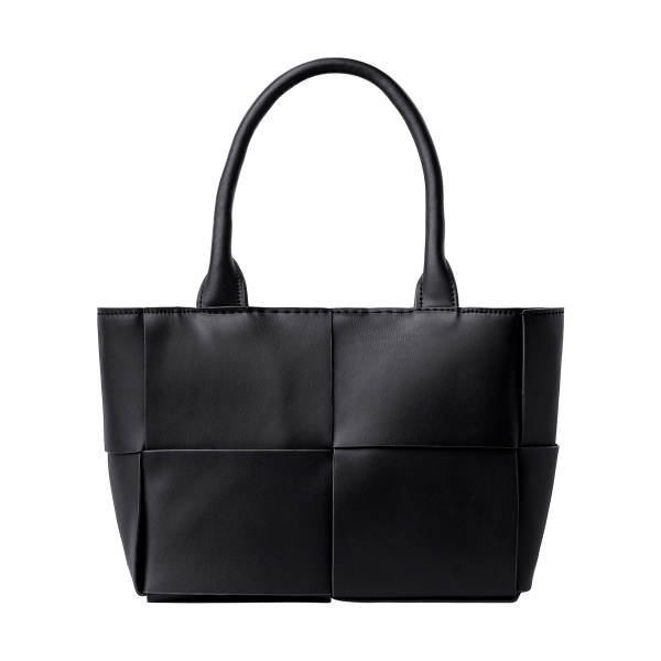 Woven look PU tote