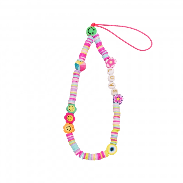 Smiley flowers phone cord - Mother-Daughter collection