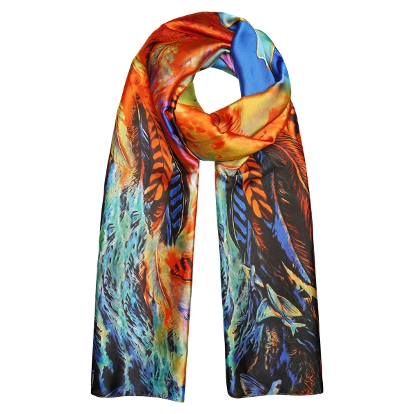 Colorful summer scarf nature