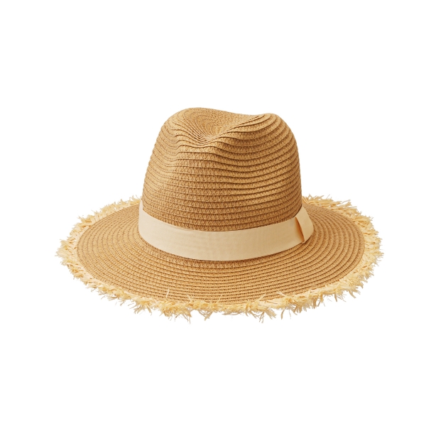 Straw hat with detail