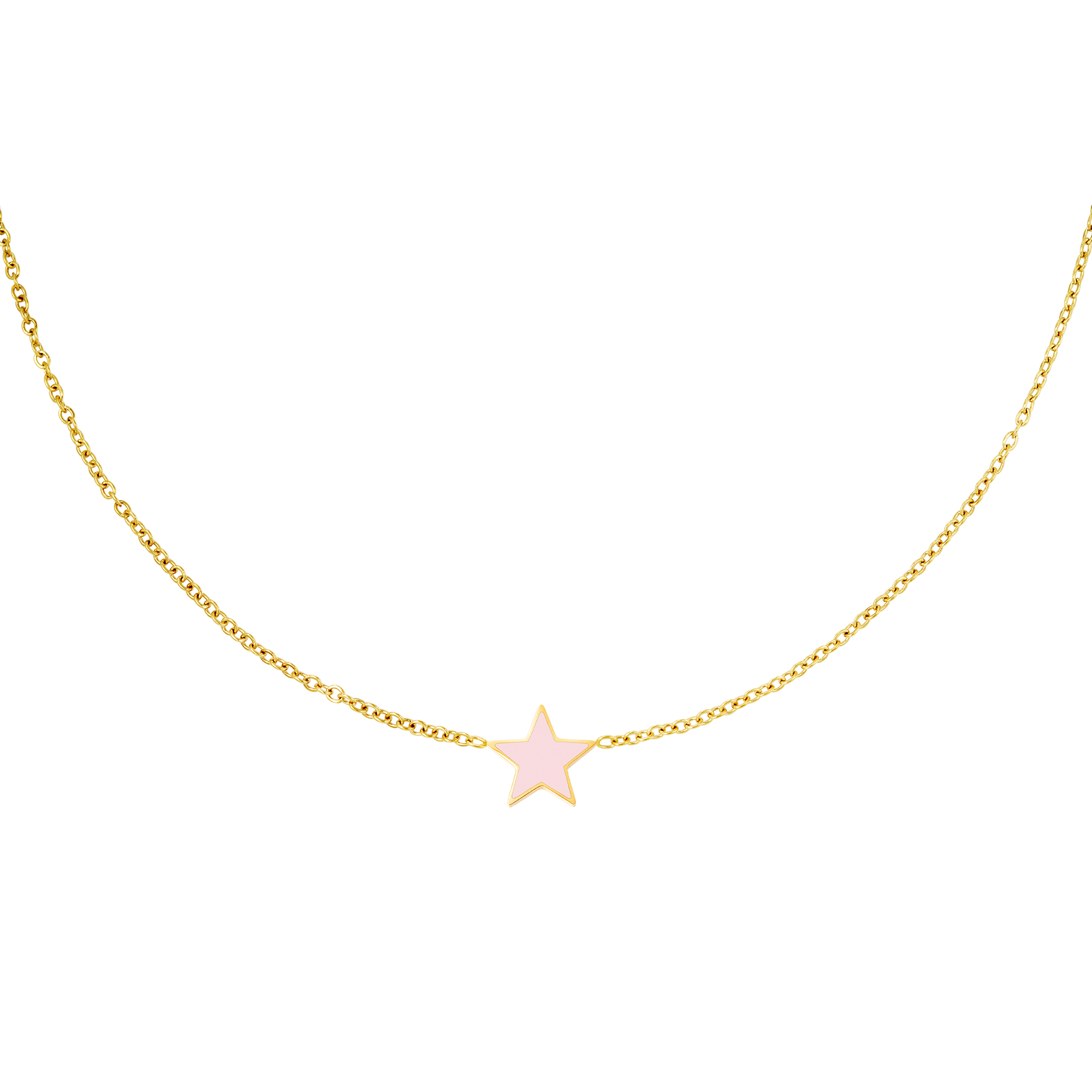 Stainless steel necklace star