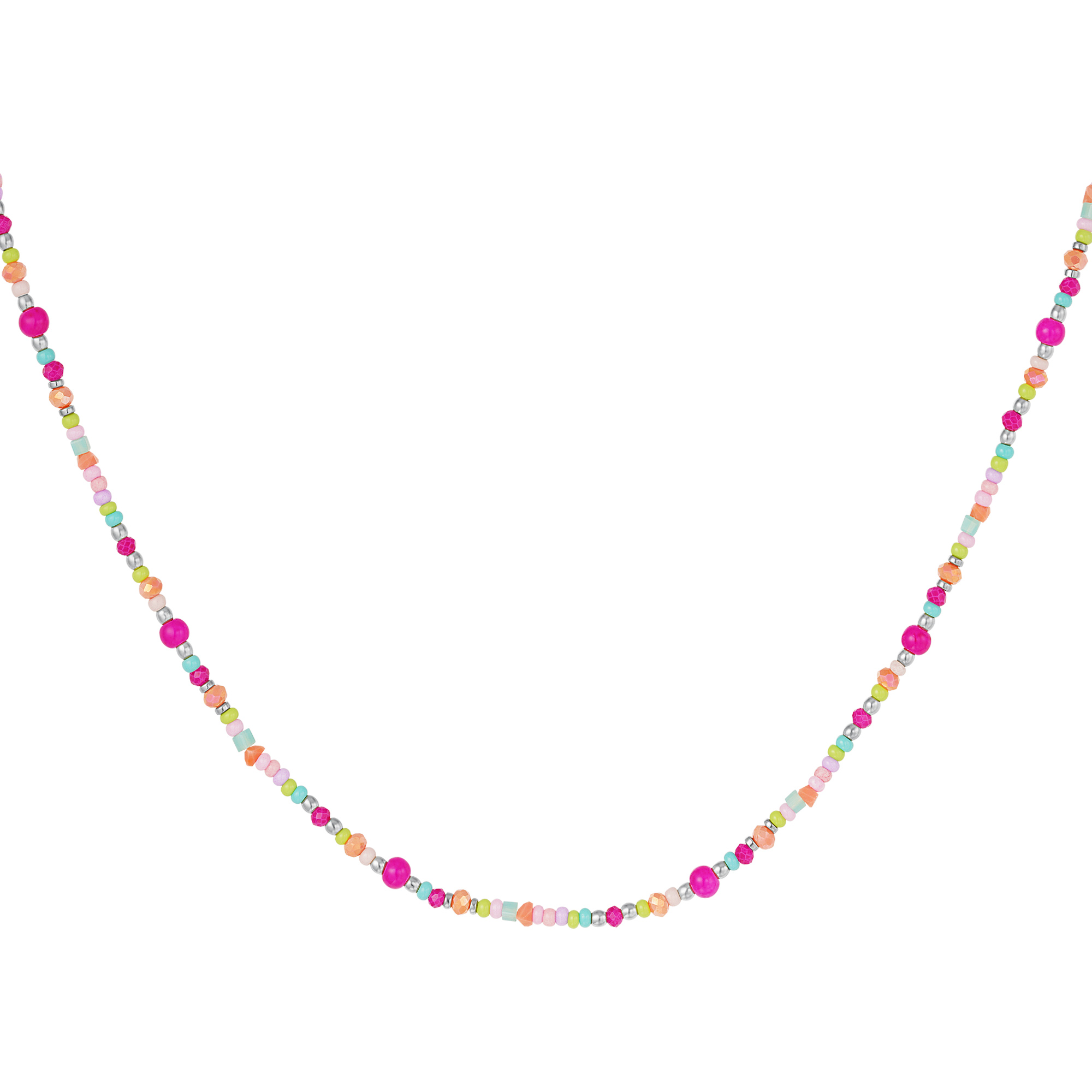 Colourful necklace pink - #summergirls collection