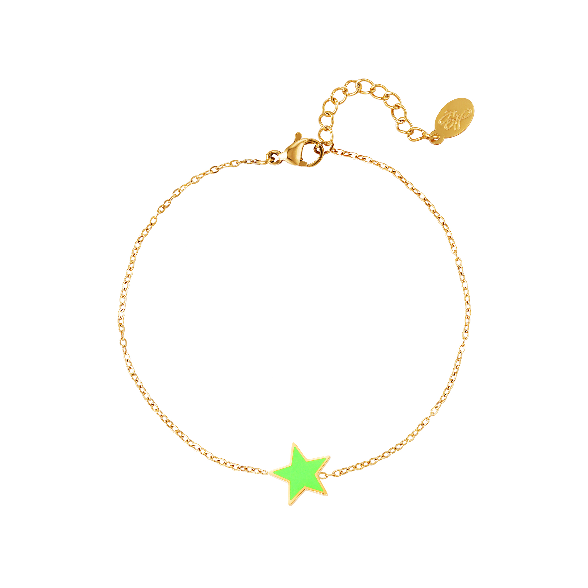 Stainless steel bracelet star