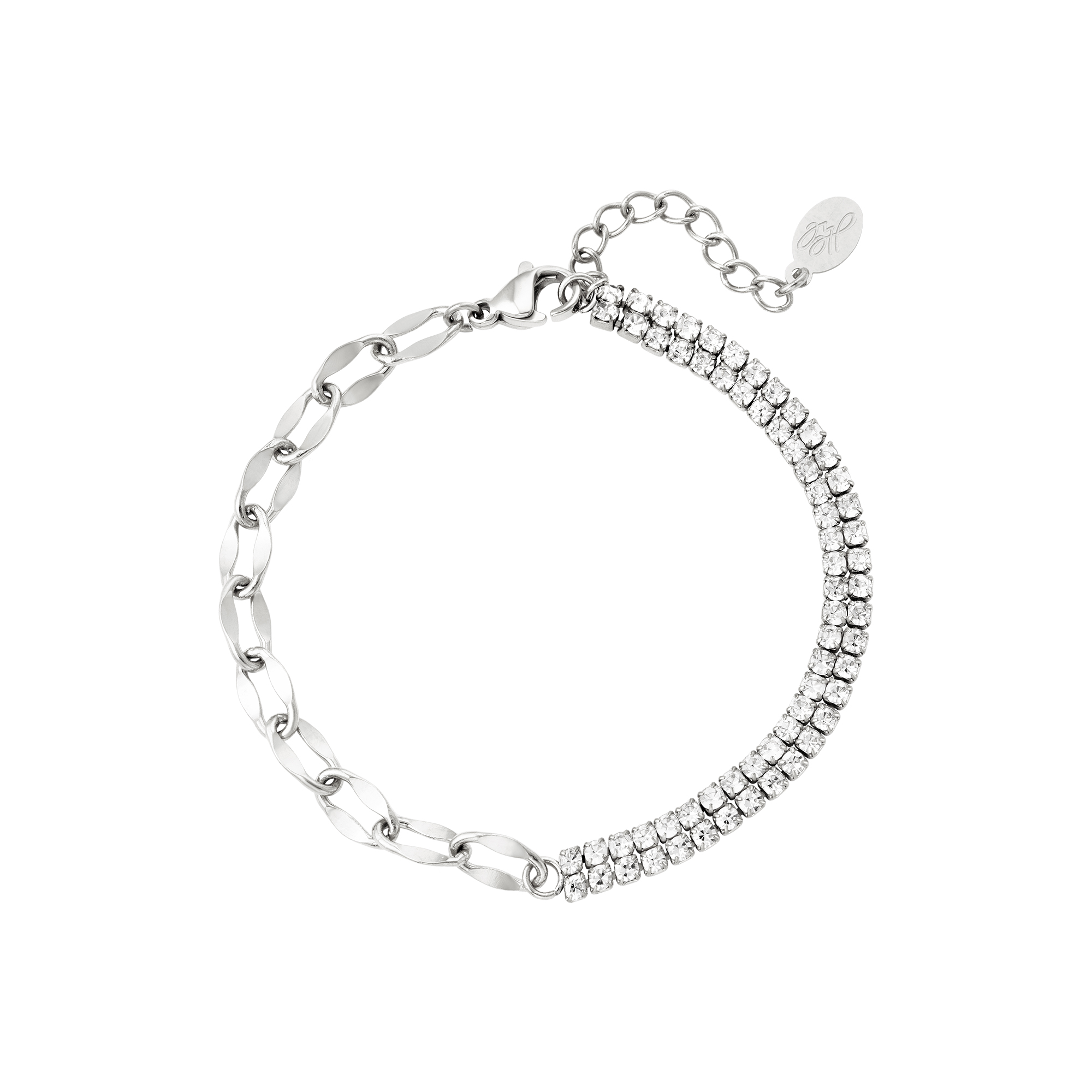 Bracelet zircon and chain