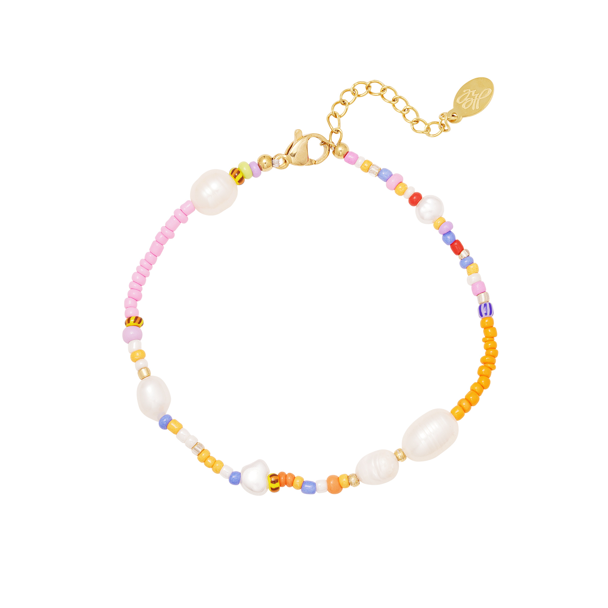 Bracelet perles colorées