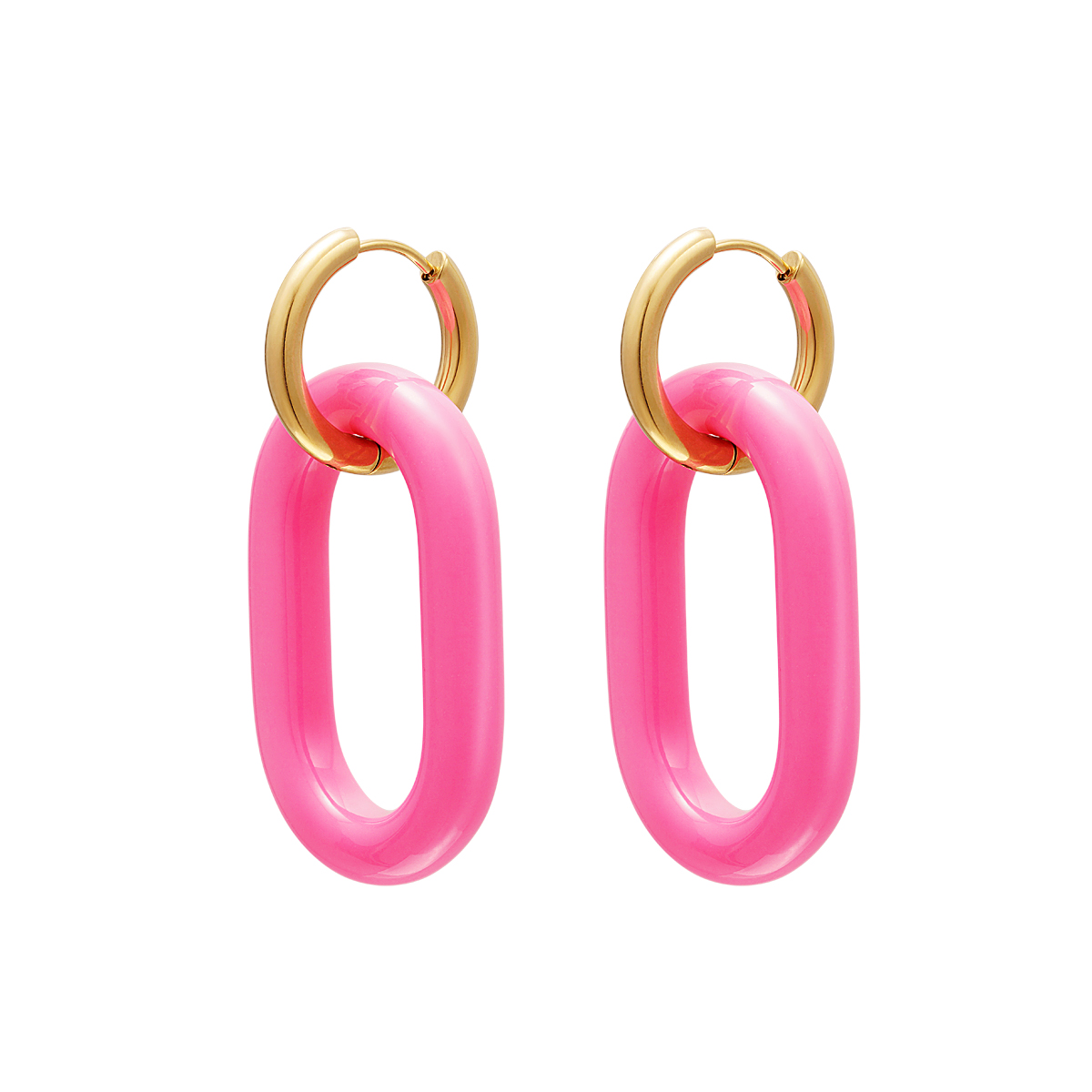 Boucles d'oreilles maillons ancre colorés - collection #summergirls
