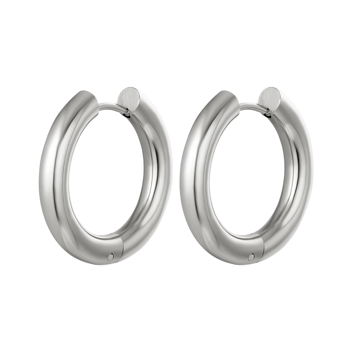 Basic creoles earrings - large