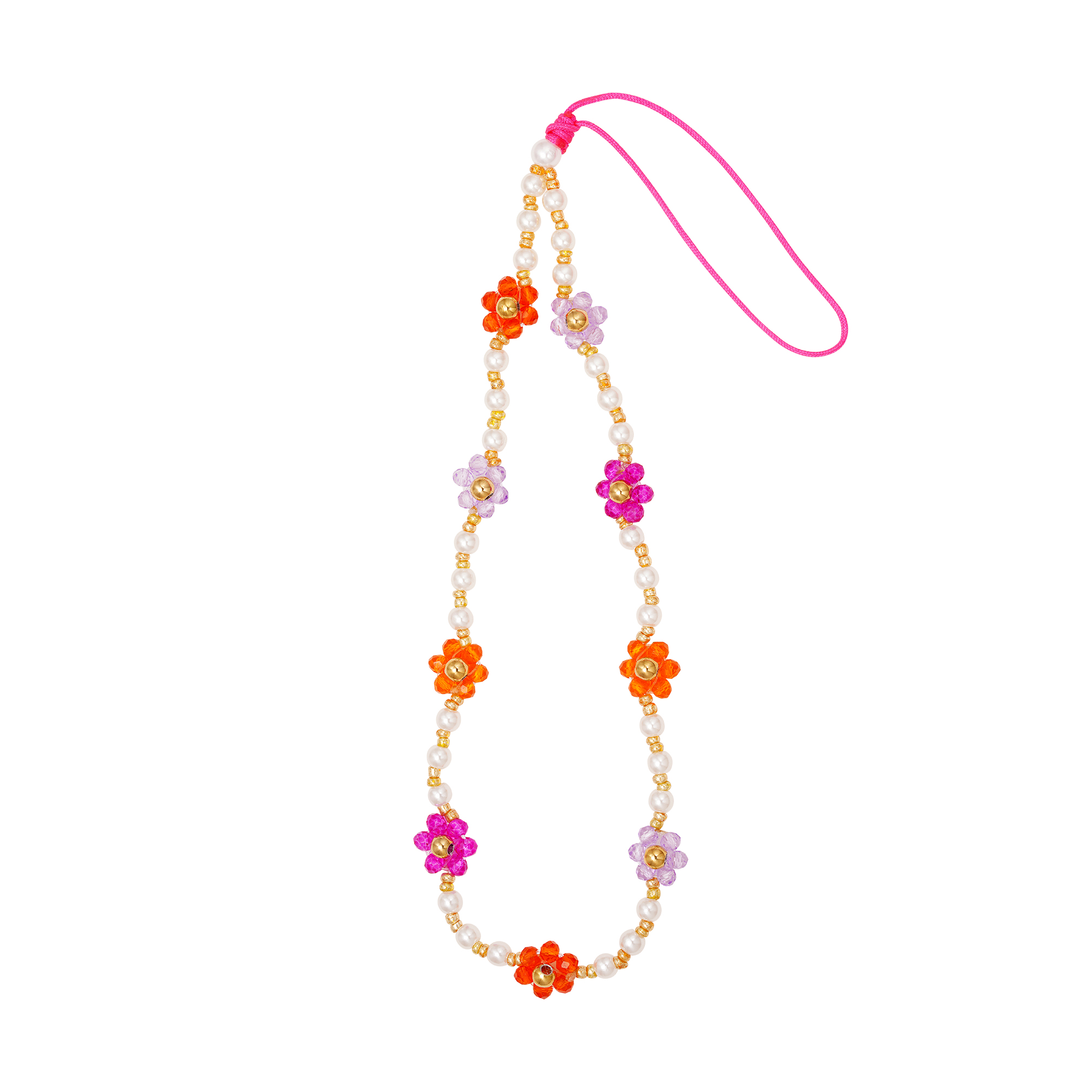 Sparkly flower phone cord - Mother-Daughter collection