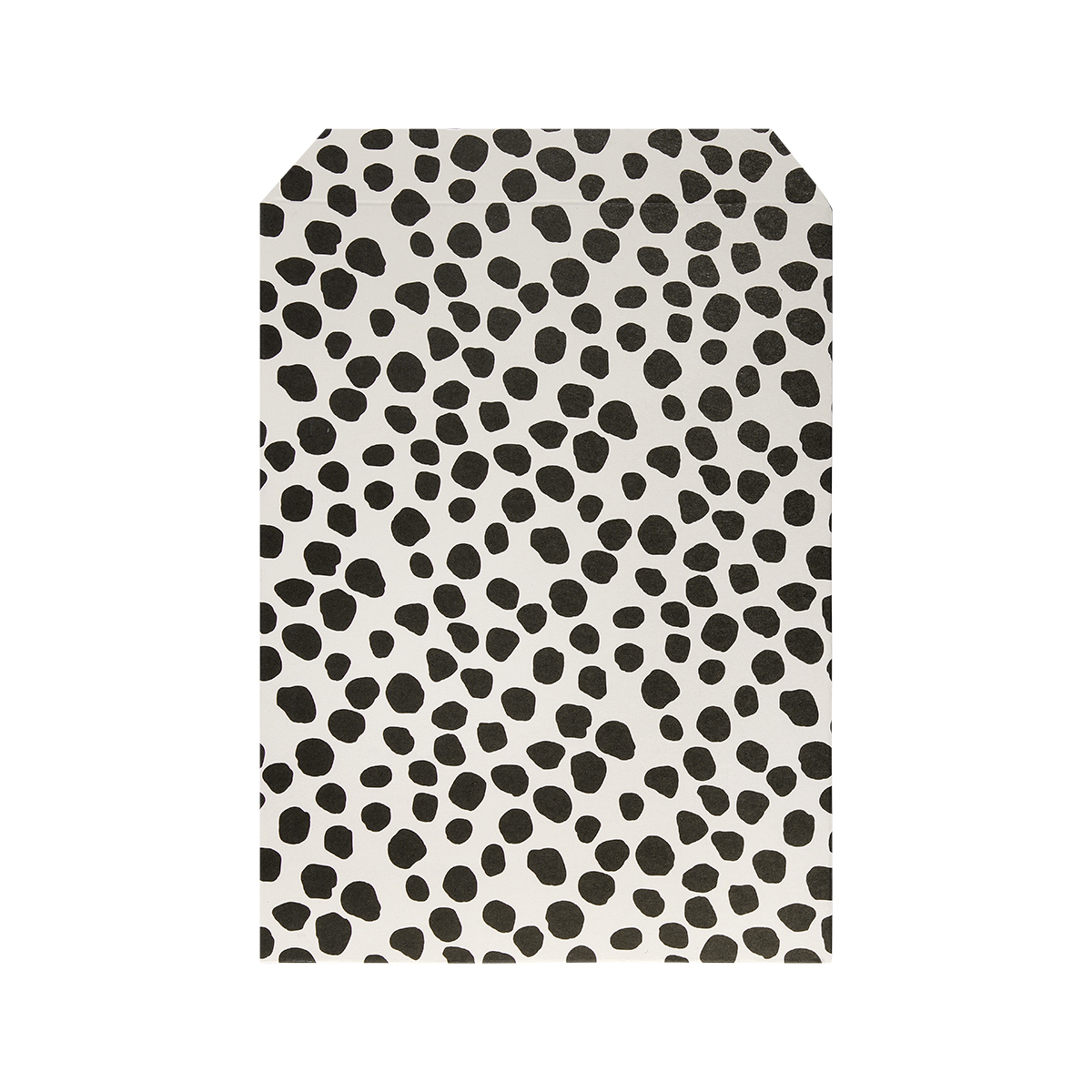 Bolsa de papel con estampado de leopardo pequeña