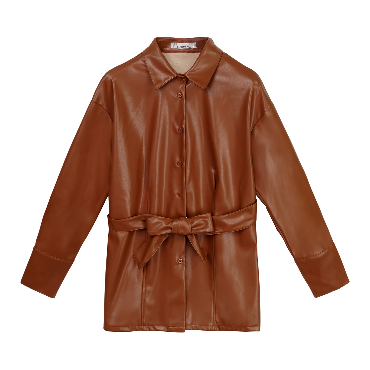 Blusa Leather Look