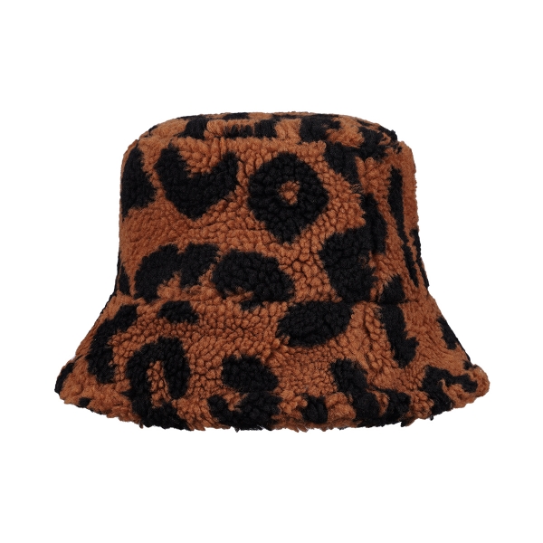 Bucket hat teddy luipaard