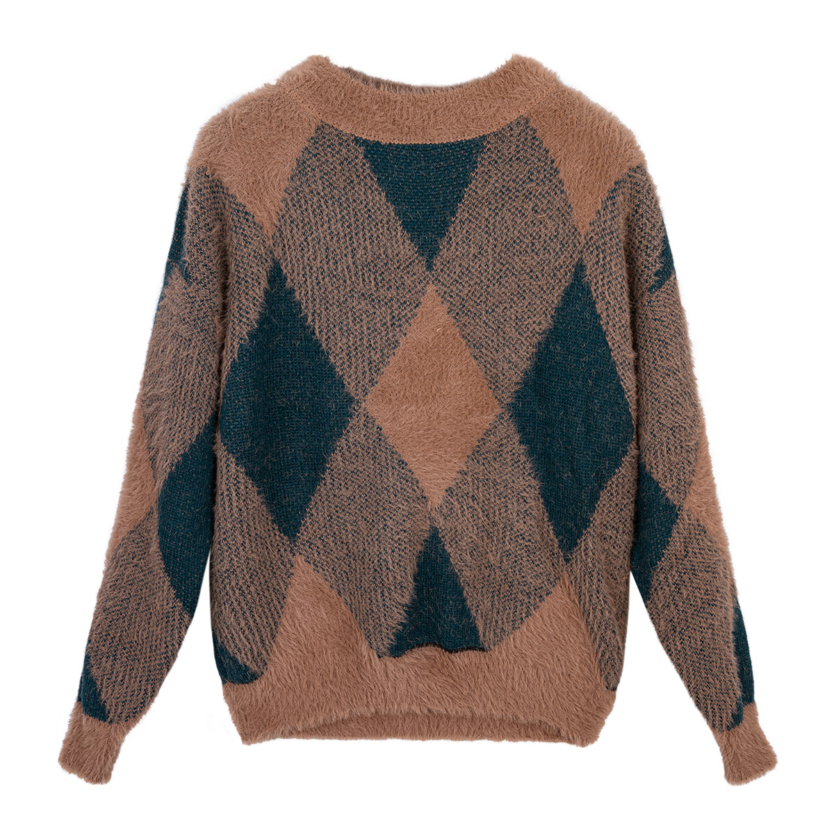 Soft checkered sweater