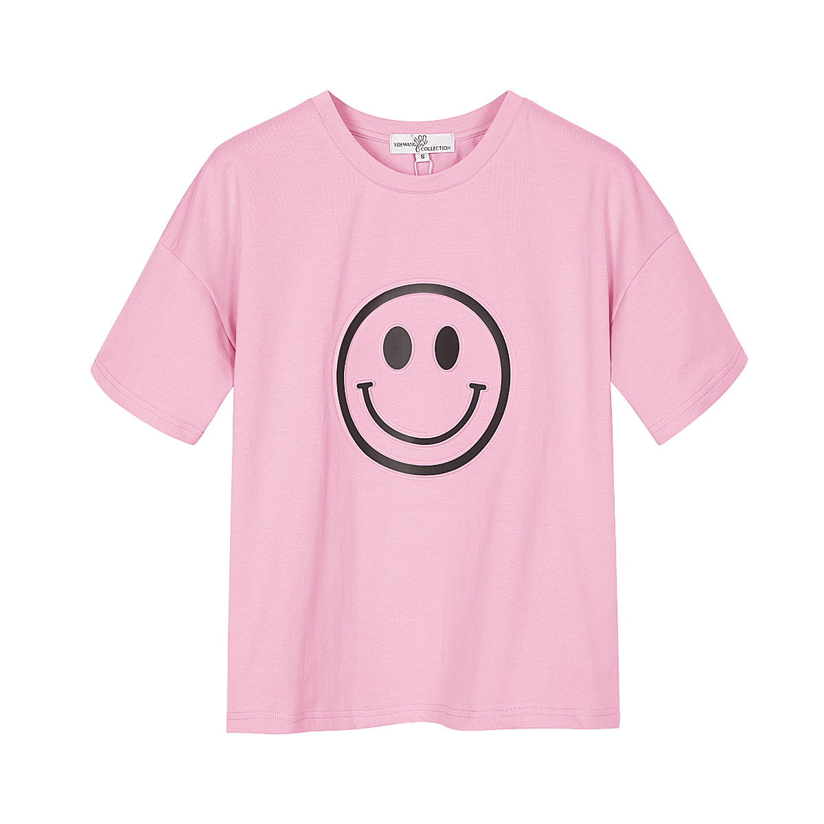 T-shirt mit smiley-gesicht