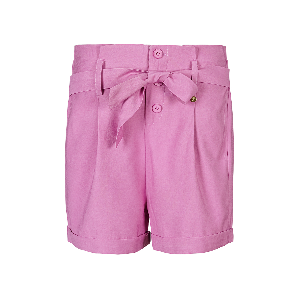 Paperbag-shorts mit hoher taille
