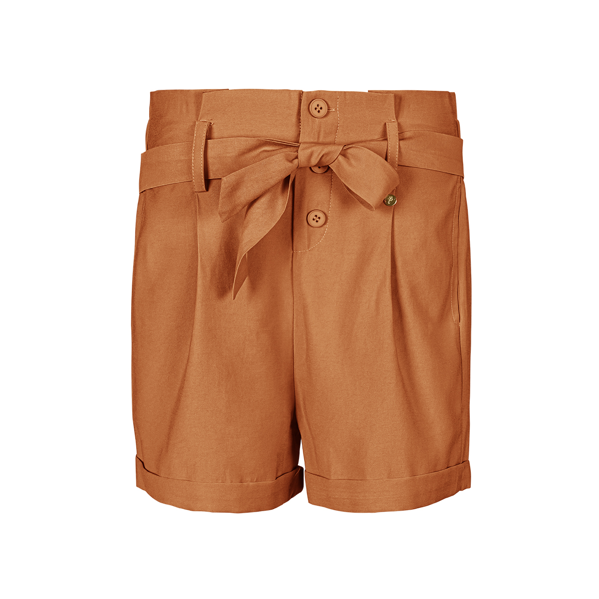 Taillierte paperbag-shorts