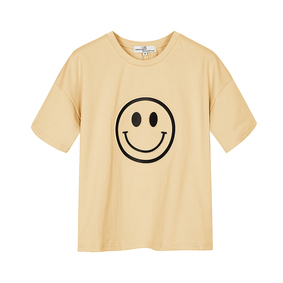 camiseta con cara sonriente